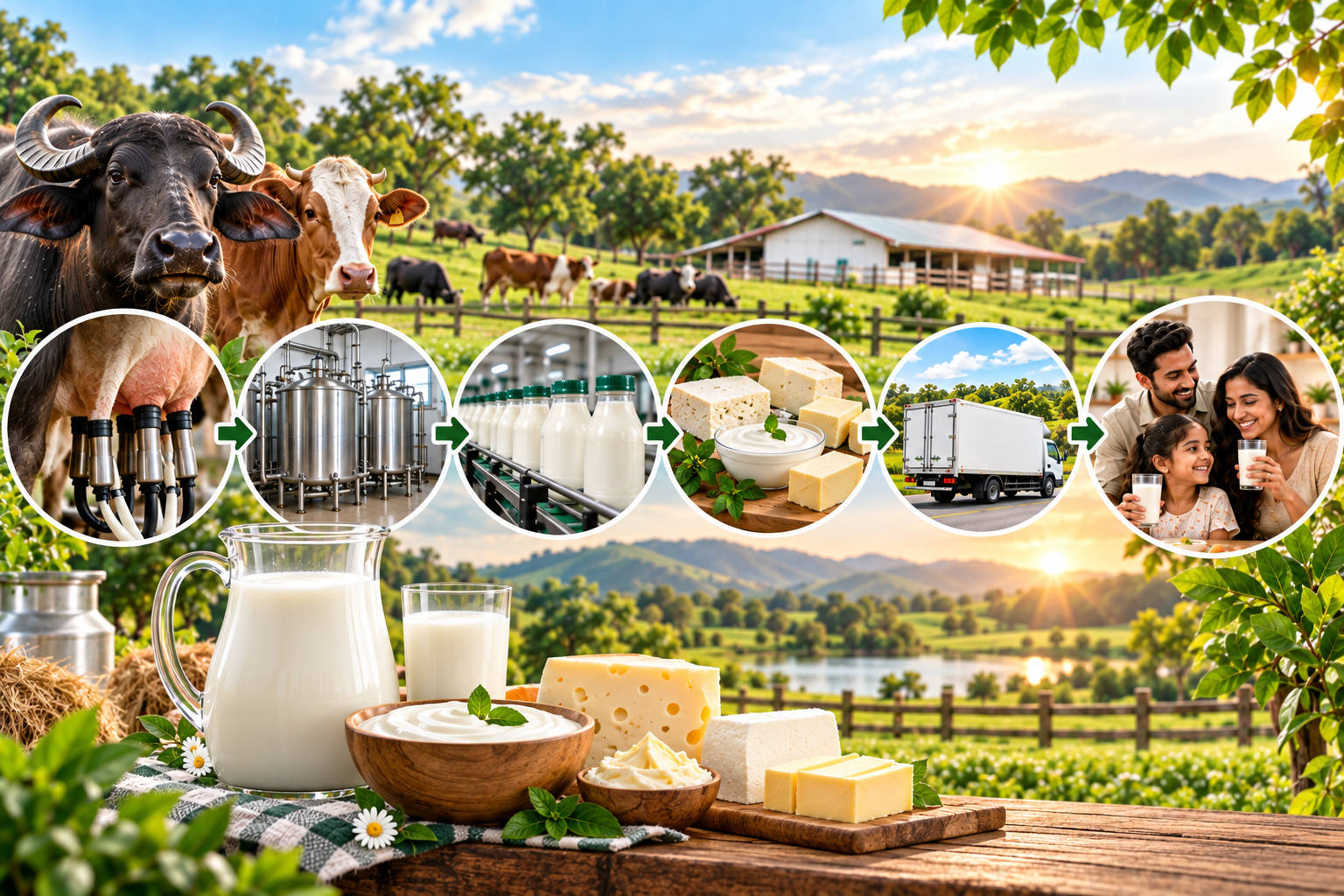 AS Dairy Farm-to-Family: Fresh Buffalo & Cow Milk to Your Table